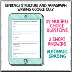 Sentence Structure and Paragraph Writing for Middle School | GOOGLE ...