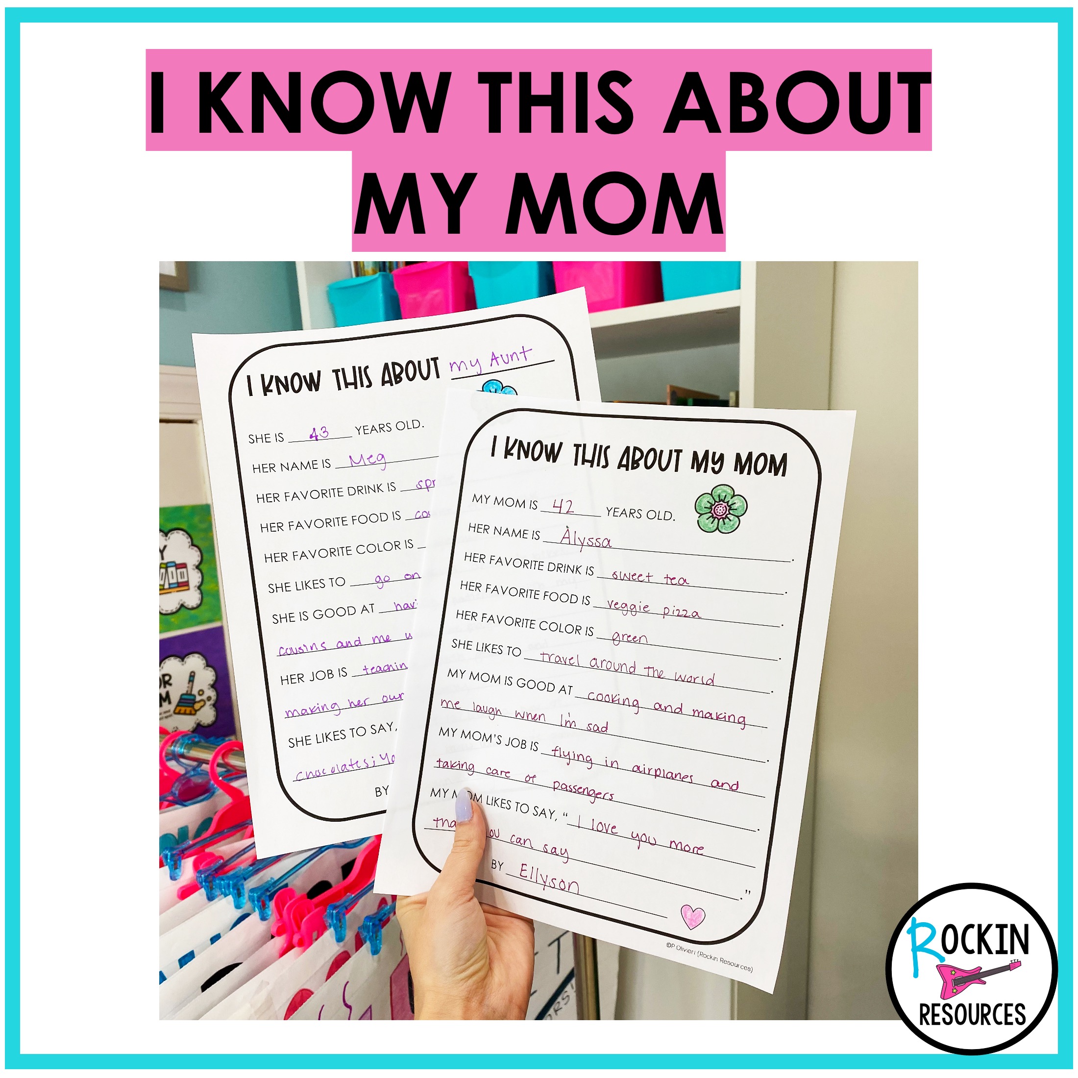 Mother's Day Craft | Mother's Day Activities | Door Knob Holder | Bookmarks - Image 5