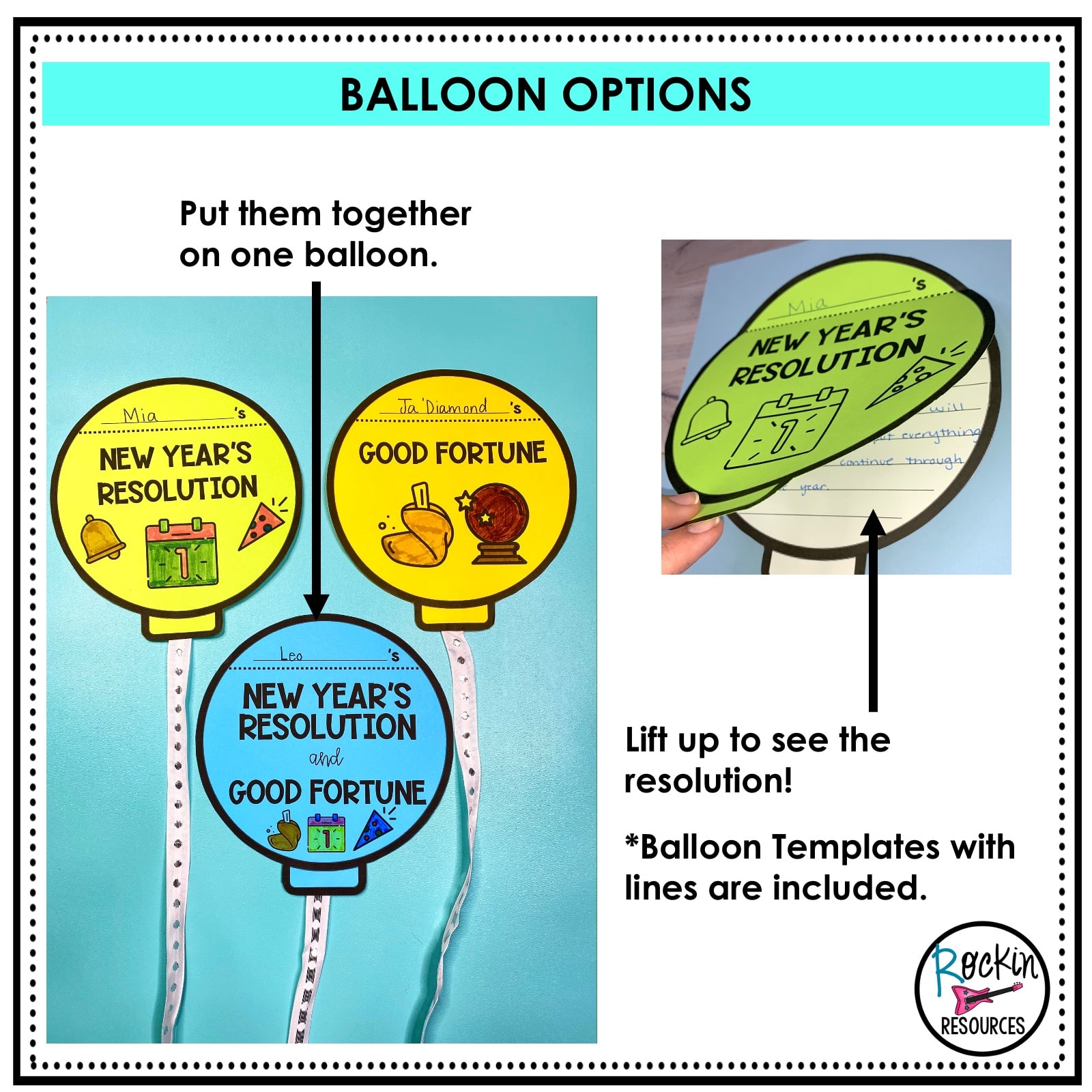 NEW YEAR'S RESOLUTIONS | GOAL SETTING | JANUARY WRITING | GOOD FORTUNES - Image 2