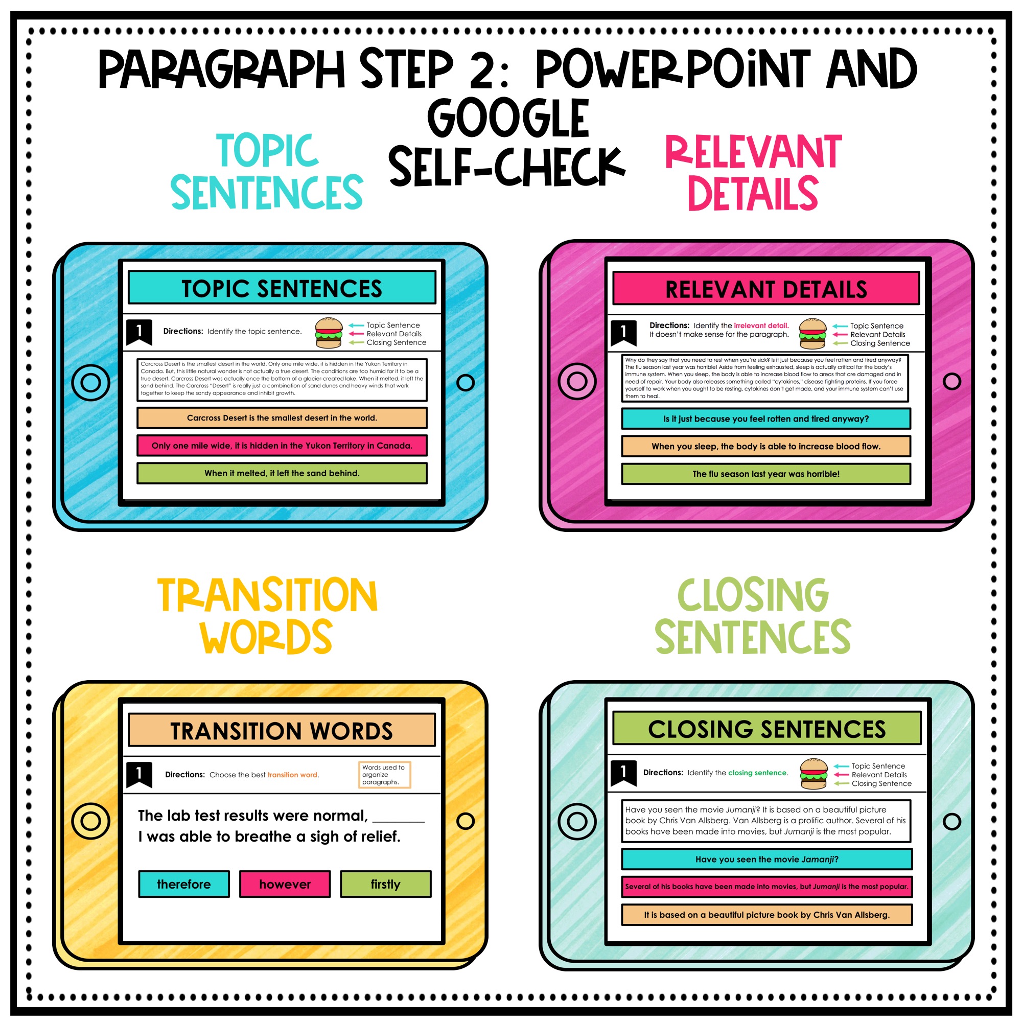 Sentence Structure and Paragraph Writing for Middle School | GOOGLE - Image 6