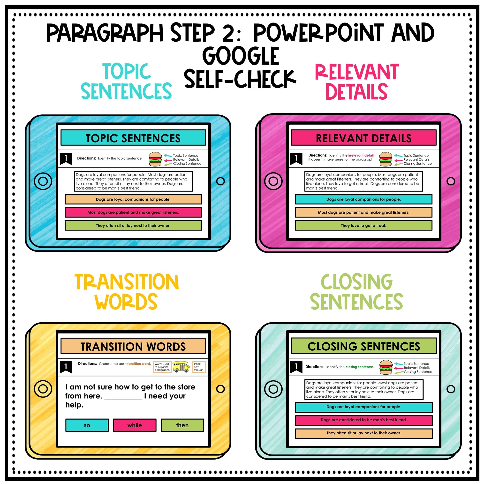 Sentence Structure and Paragraph Writing Google Version - Image 7