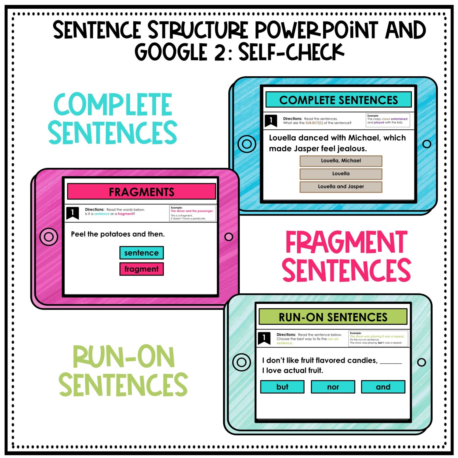 Sentence Structure and Paragraph Writing for Middle School | GOOGLE ...